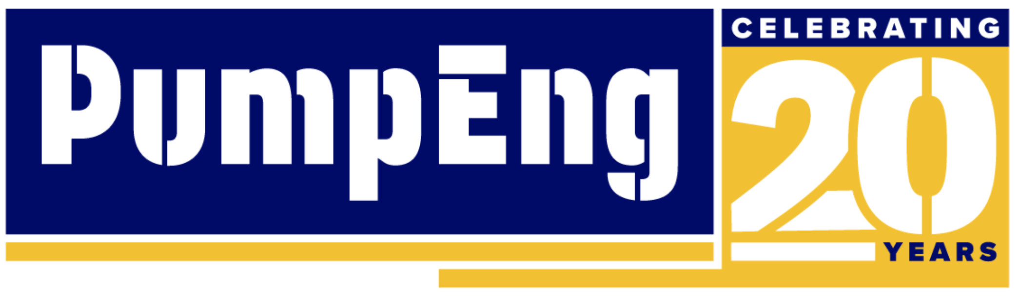 PumpEng celebrating 20 years logo
