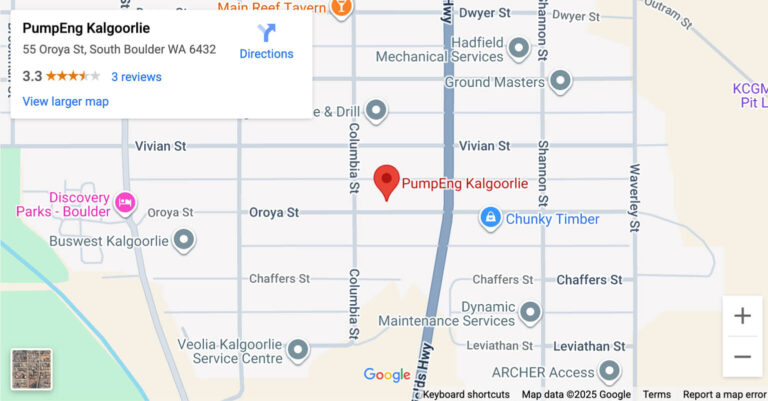 PumpEng Kalgoorlie Map