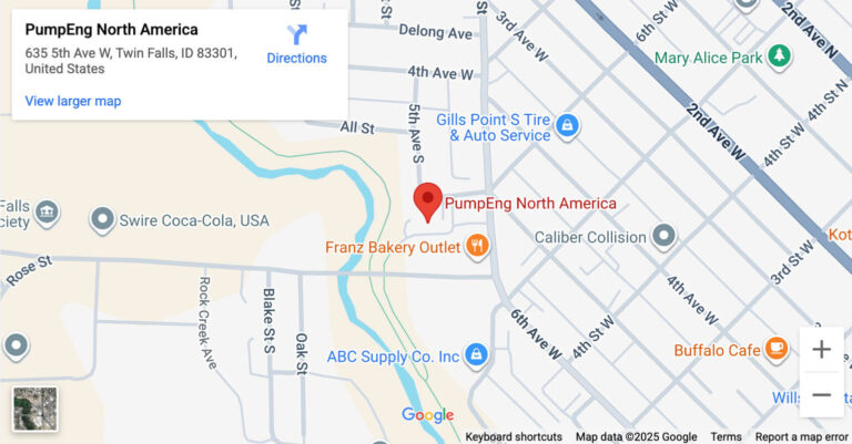 PumpEng North America Map