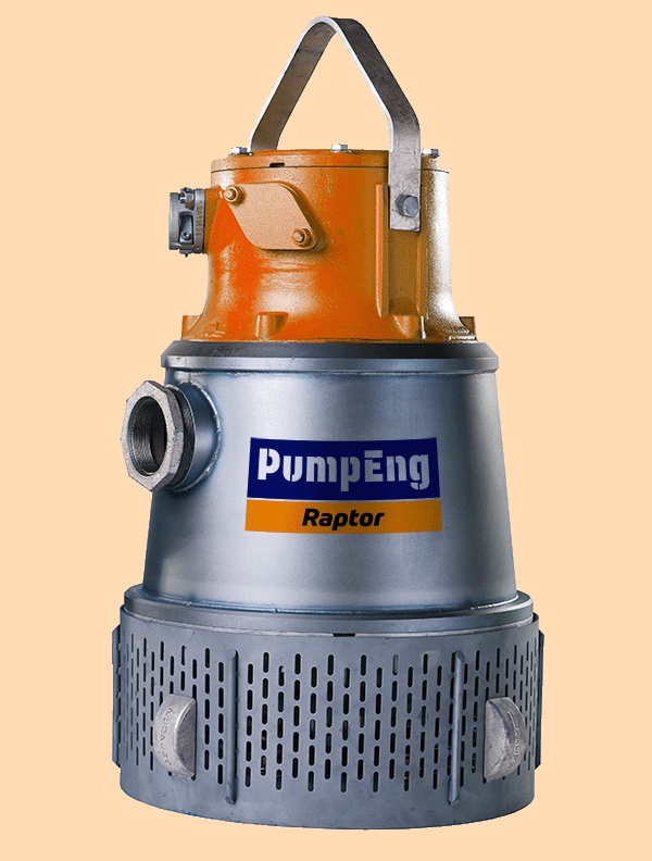 A 20kw Raptor underground mine dewatering pump