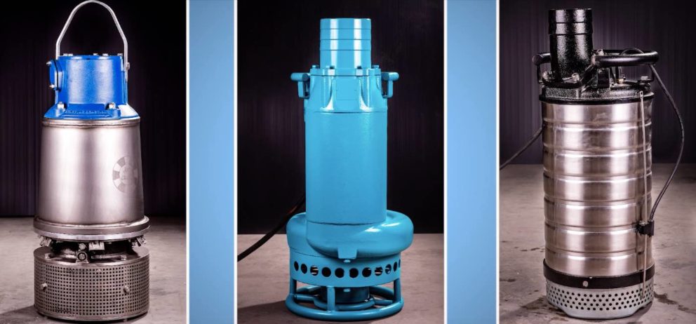 Three PumpEng submersible pumps