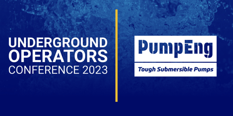 PumpEng - Tough Submersible Pumps at the underground operators conference 2023